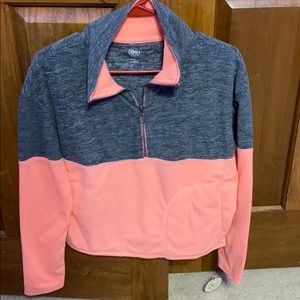 sweater with a turtleneck zip up